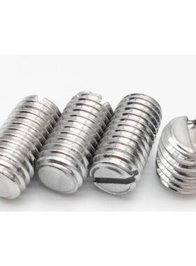 不锈钢304一字平端紧定螺钉机米开槽无头螺丝M1.6M2M2.5M3M4M5M6