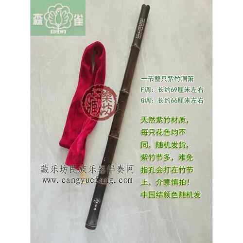 正品邮森雀洞萧 一节整祇紫G竹洞萧孔F调调初学者八入包门级