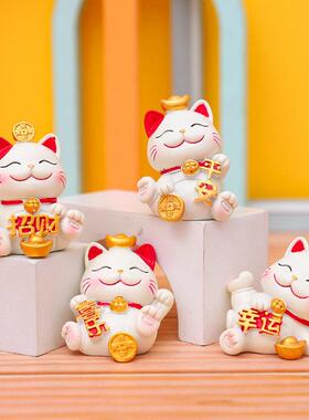 暴富*猫生意兴隆新年礼品进吉祥如意送礼树脂摆件