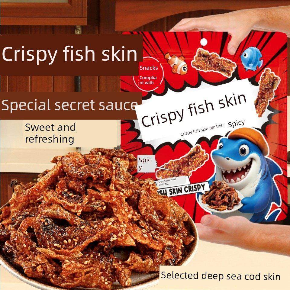 即食香辣鱼皮脆零食250g大包装麻辣鱼皮干蜜汁甜辣鳕鱼皮海鲜小吃,零食/坚果/特产,即食鱼零食,淘宝优惠券,粉丝福利购,淘宝优惠卷