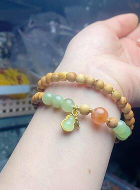 2026崖柏木diy莲蓬配饰手持0.8女新中式文玩装饰念珠首饰厂家