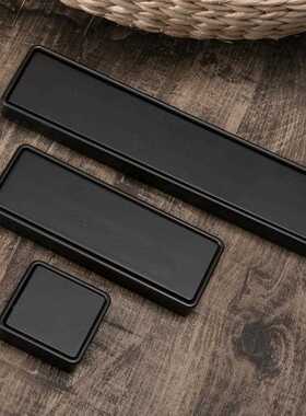新款直销暗装翻盖拉手 黑色灰色挖槽抽屉拉手家具扣手衣柜门抽屉