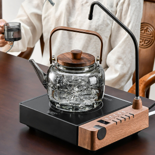 家用泡茶办公室小型煮茶壶玻璃烧水茶壶2025新款 电陶炉煮茶器套装