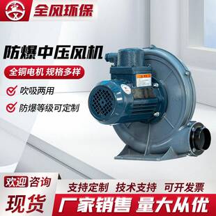 防爆中压风机FX-1/2A耐高温大功率助燃堆肥发酵吹膜除尘真空吸附