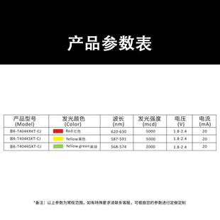 F4.0MM圆头直插件LED指示灯灯珠发光二级管 红发黄发绿发白色发