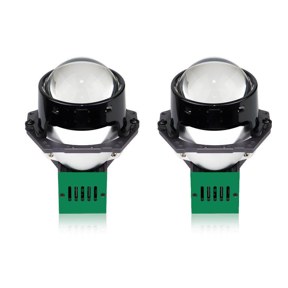 跨境新款K107双光透镜汽车led大灯大功率双灯杯小太阳车灯灯泡LED