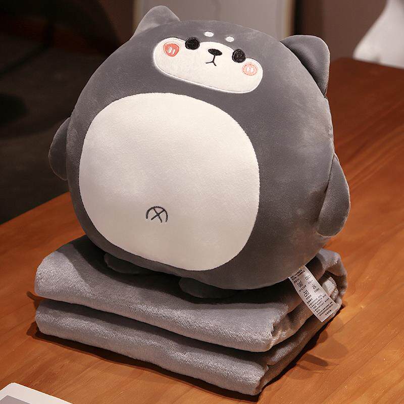 高档暖手抱枕子三合一办公室手抱觉枕被子两用午睡枕趴着睡插捂手