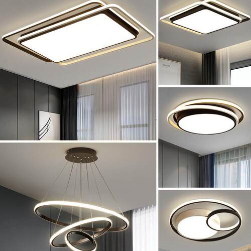 广东中山灯具厂家直销组简合屋全套餐49现代约大顶气吸吊灯客厅主