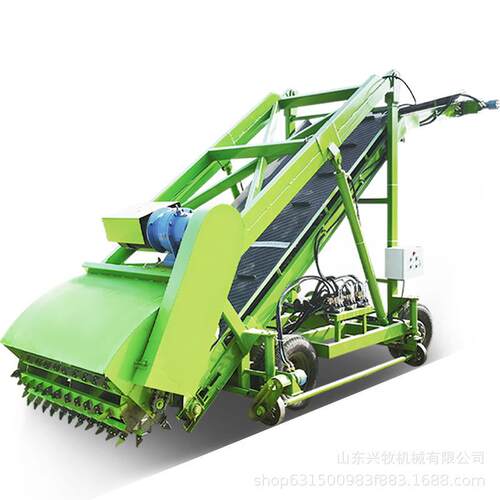 养殖场牛场高空自走式青贮取料机可加装横向移动4-6.5米稻草上料
