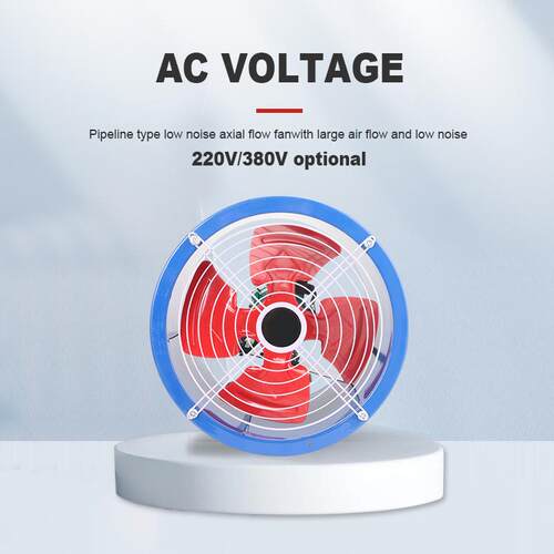 管道式轴流风机220v380v大风量酒店工业厂房管道排风机AC FAN