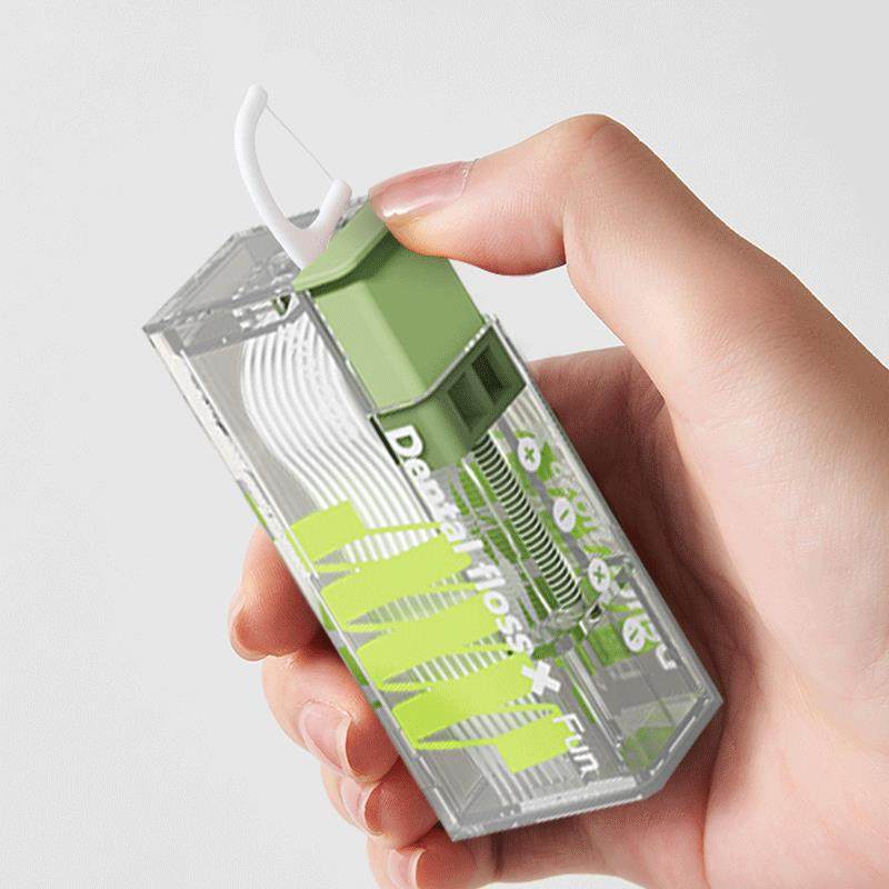 2026新款高级可携式牙线线棒盒自动按压弹出随身迷你收纳盒子牙签,收纳整理,牙签盒,淘宝优惠券,粉丝福利购,淘宝优惠卷