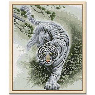 现代艺术美术生送礼自然动物东北西伯利亚虎居家客厅摆件装饰画