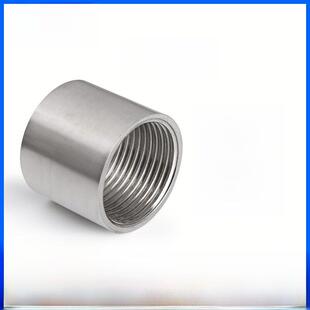 201/304不锈钢管内螺纹接头双内齿圆管直通内螺纹水管直通无缝4点