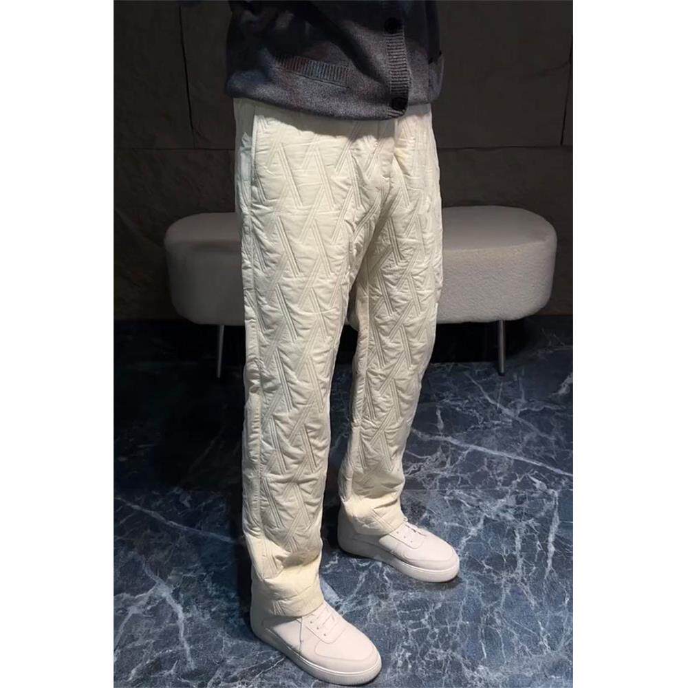 香港男士保暖外穿棉裤秋冬百搭舒适防寒休闲裤显瘦潮牌痞帅直筒裤