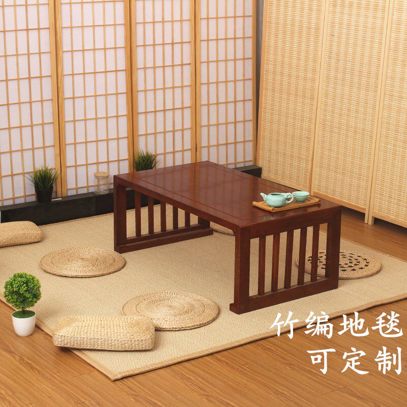 大面积垫毯子竹编满铺地阳台席地毯飘垫窗定制垫日式茶桌榻榻米