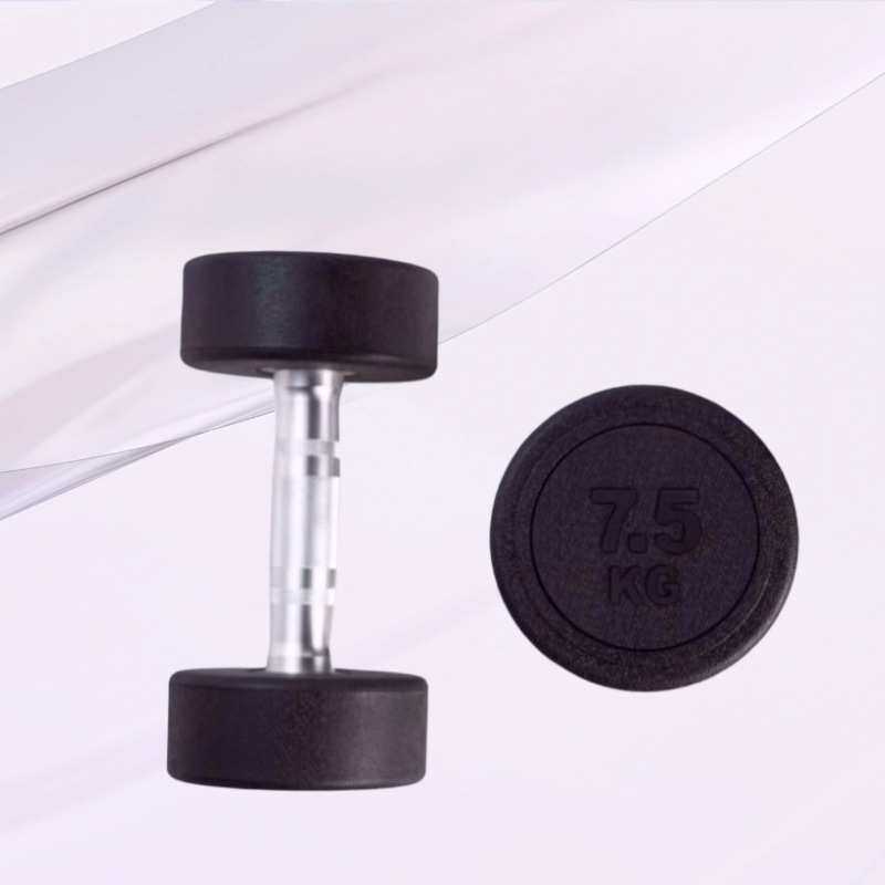 男女户外运动哑铃健身房专用哑铃套装室内坐姿深蹲包胶哑铃套装