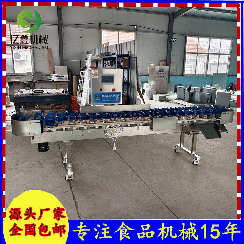 生鲜鸡产品重量分选机琵琶鸡腿分选机水果火龙果大小分选机称重