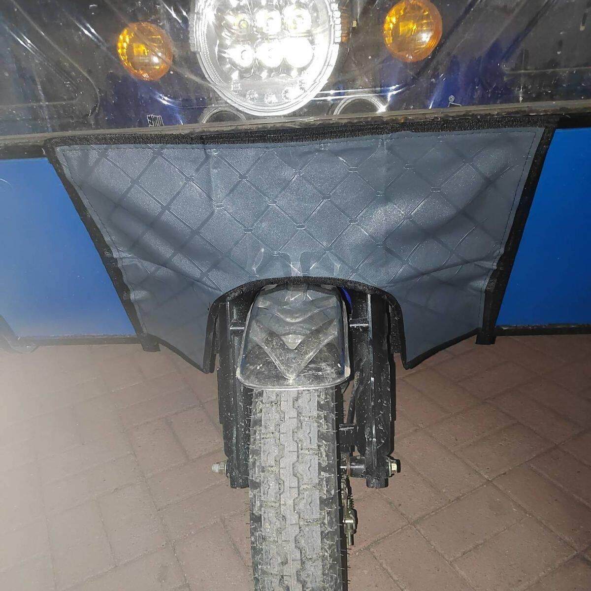 小电动车防晒防雨车棚电动三轮车雨棚汽油摩托车棚前小挡风加厚防