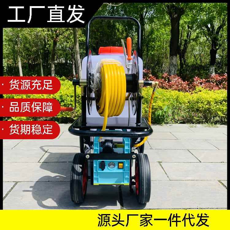 旭阳60升手推式电动打药机苗木绿化高压喷雾器农用推车式喷药机