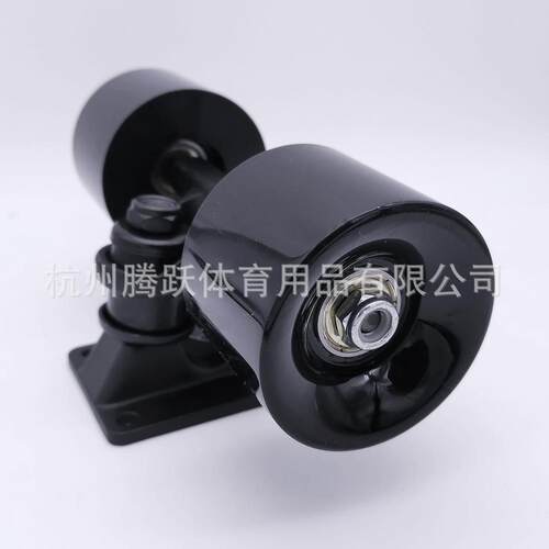四轮滑板支架3.25英寸铝镁合金桥香蕉板小鱼板60x45mmPU轮组装
