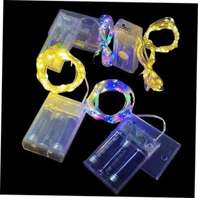 10/20/30M Fairy Lights Copper Wire silver Battery Box LED St