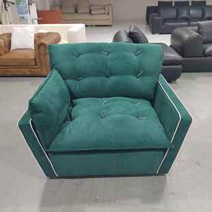 客厅卧室磨砂布艺单人旋转沙发设计师sorrento沙发索伦托羽绒沙发