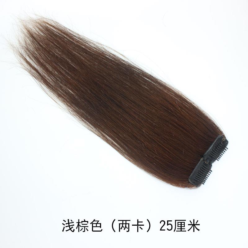 正品朵丝 形真发片手织垫垫发增发片隐头顶蓬松头型根假发片高蓬
