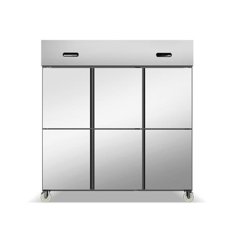 商用六门速冻柜冰箱立式饮料多功能展示柜冷藏冷冻厨房设备速冻柜
