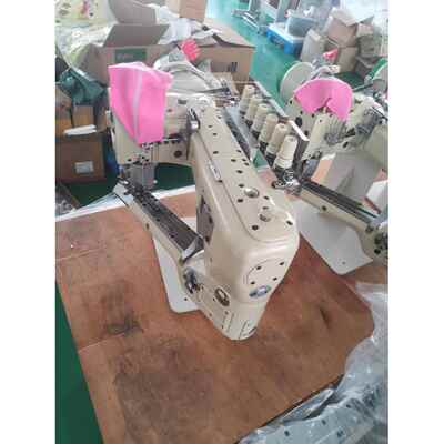 直驱四针六线拼缝机保暖内衣筒裤曲臂绷缝机4针6线冚车包缝机