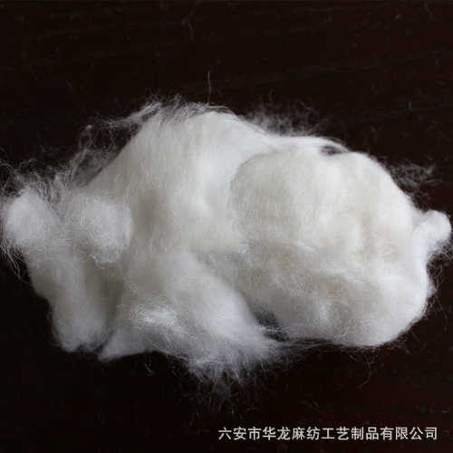 供应漂白脱胶亚麻纤维纺纱原料苎麻棉纱麻棉纱漂白麻纤维