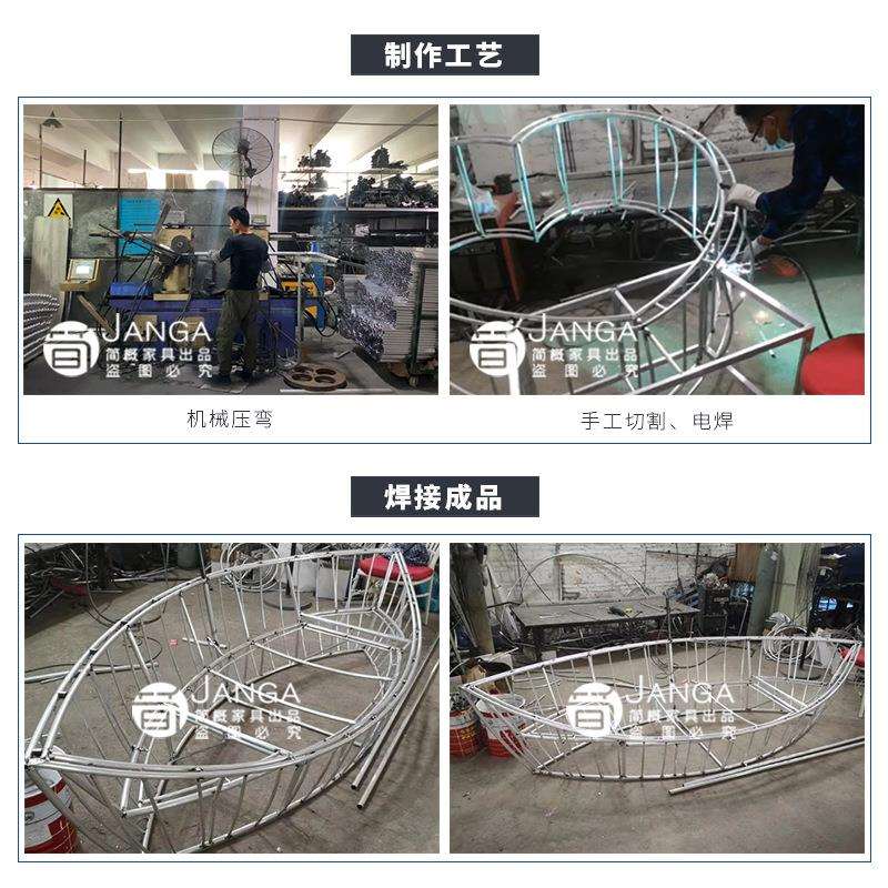 北欧户外休闲 创意带遮阳棚帆船沙发度假村酒店民宿室外 藤编家具