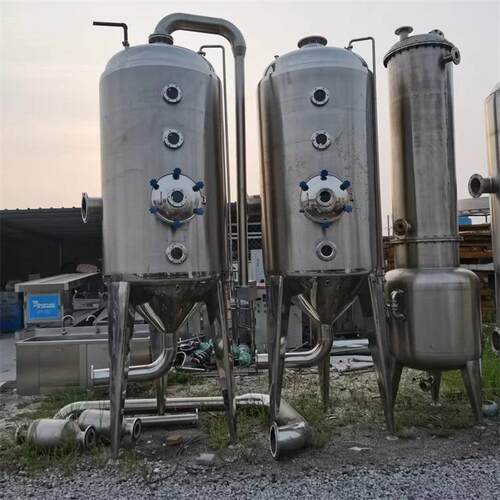 二手浓缩蒸发器不锈钢低温蒸发提取单效外循环浓缩器蒸发结晶设备