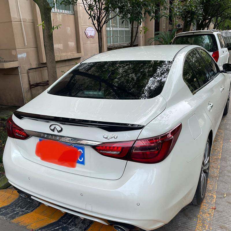 适用14-19款英菲尼迪Q50尾翼Q50 Q50L改装专用免打孔