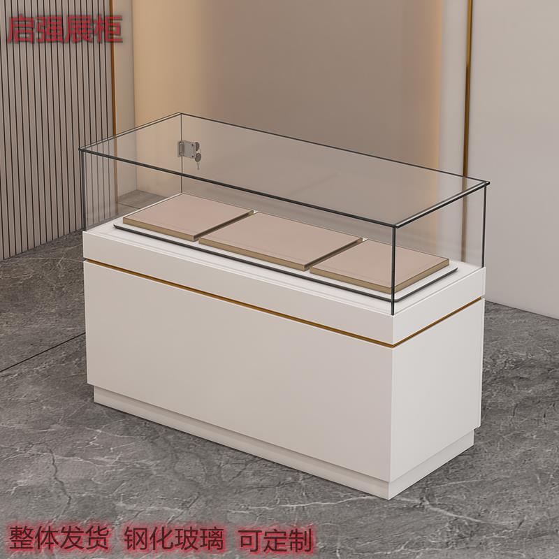 吉兴珠宝展示柜手机柜台台式木制抽拉展示柜白/黑
