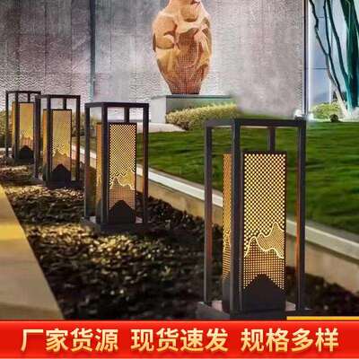 户外防水地灯新中式别墅庭院灯花园景观灯太阳能草坪灯led草地灯