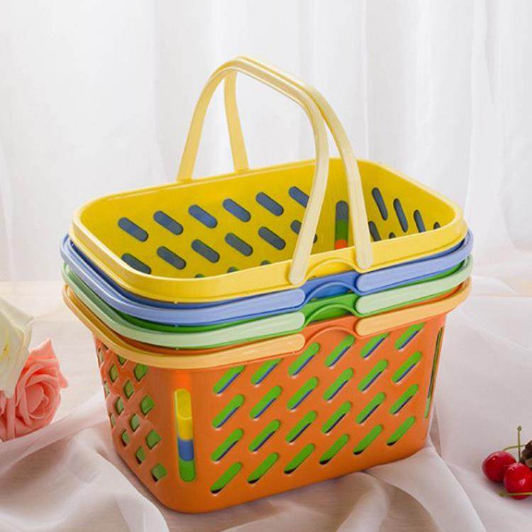 超市便利店购物手提篮塑料缕空水果篮浴室置物收纳篮买菜篮子,收纳整理,购物篮,淘宝优惠券,粉丝福利购,淘宝优惠卷
