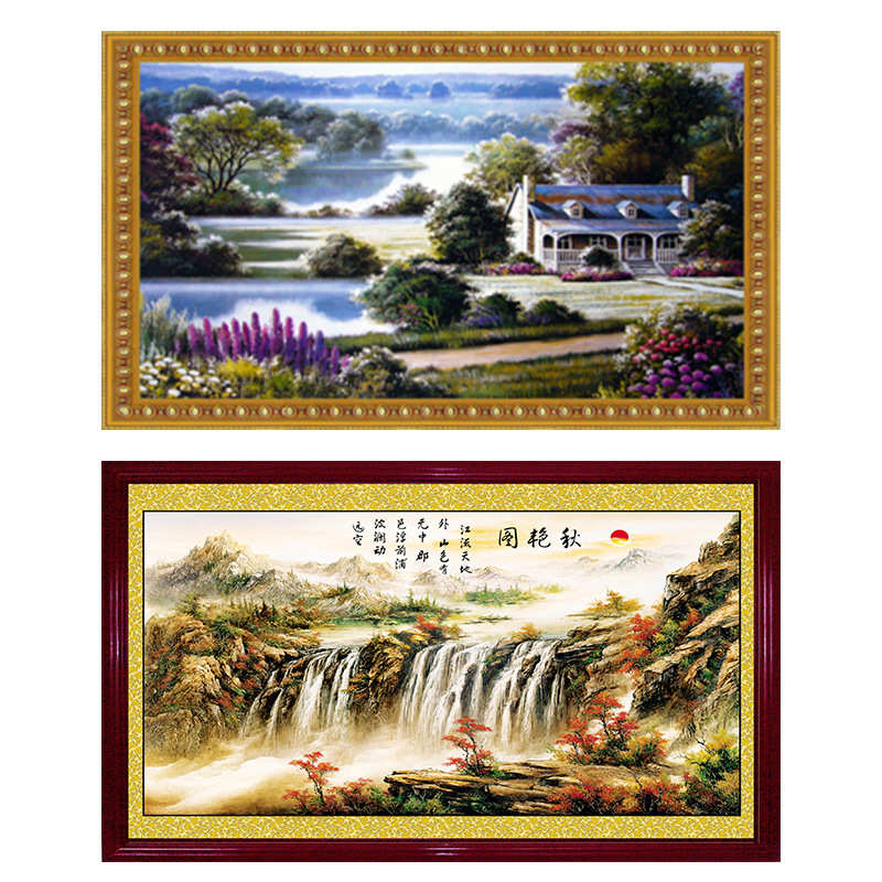 1200w碳晶电暖画 家用壁挂式电暖器 石墨烯取暖壁画暖气片电热板