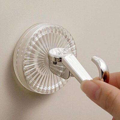 Bathroom Towel Suction Cup Hook Non-trace Removable Bath
