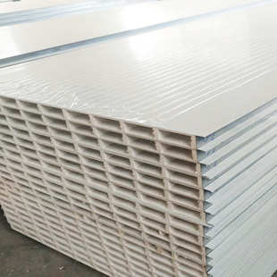 包送货洁净无尘净化板防火隔墙玻镁夹芯板 无尘车间板 玻镁彩钢板