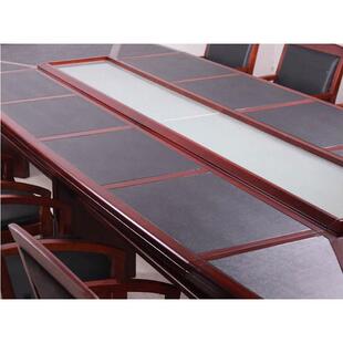 京办公家具烤北漆木质会议桌会人无品牌/开会条形办多公室议室长