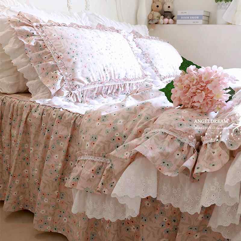 新款床欧美韩版欧洲花园棉公主复件古田园全棉上用品纯床裙款被套