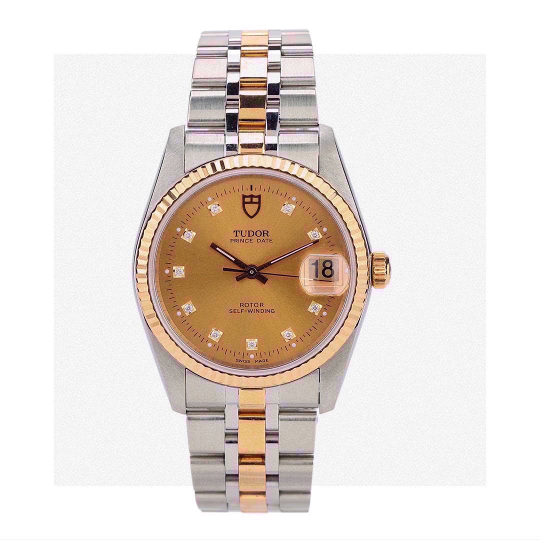 公价33500元[9.8新]帝舵王子与公主系列自动机械男手表74033