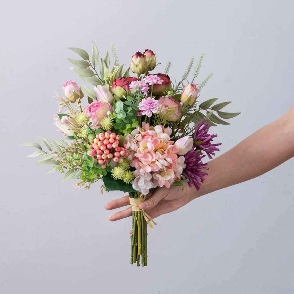 诗的编织手札家居装饰花设计手捧花束墙饰墙挂仿真花CF01415