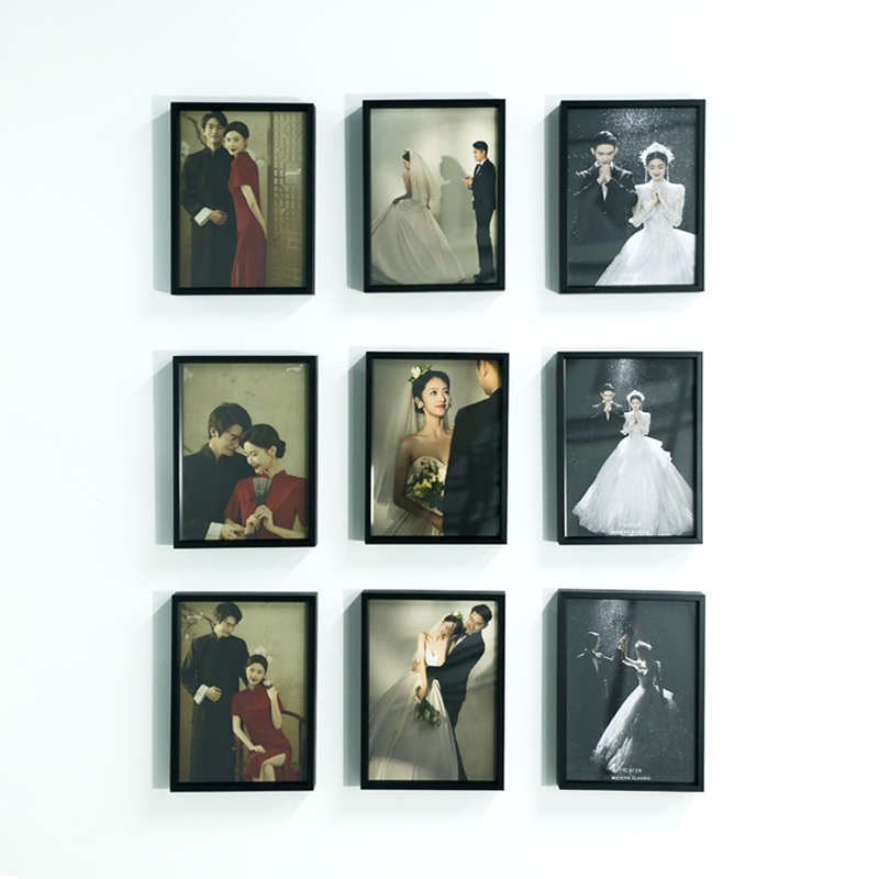 照片墙相框组合定制挂墙打印装裱制作婚纱写真图片合集背景墙展示