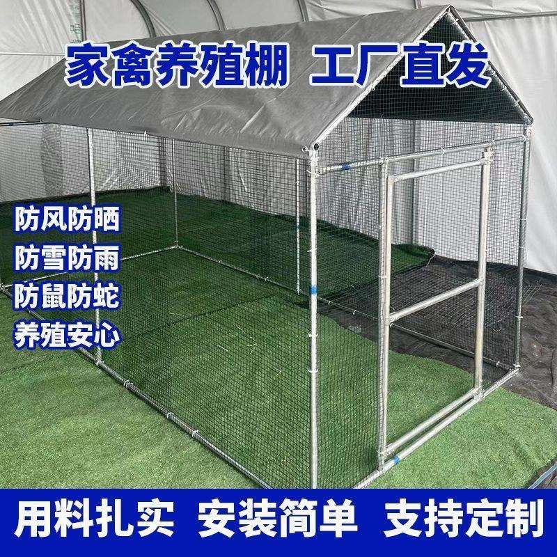 户外鸡笼大型养殖鸡棚户外防雨棚养鸡笼子家用鸭棚鸽笼孔雀鸡舍笼