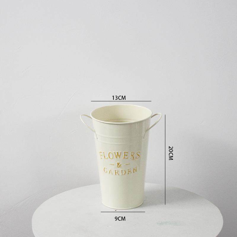 花盆花器门口雨伞收纳桶插花筒铁皮桶特大号假花大花盆泡花花瓶,家居饰品,花瓶,淘宝优惠券,粉丝福利购,淘宝优惠卷