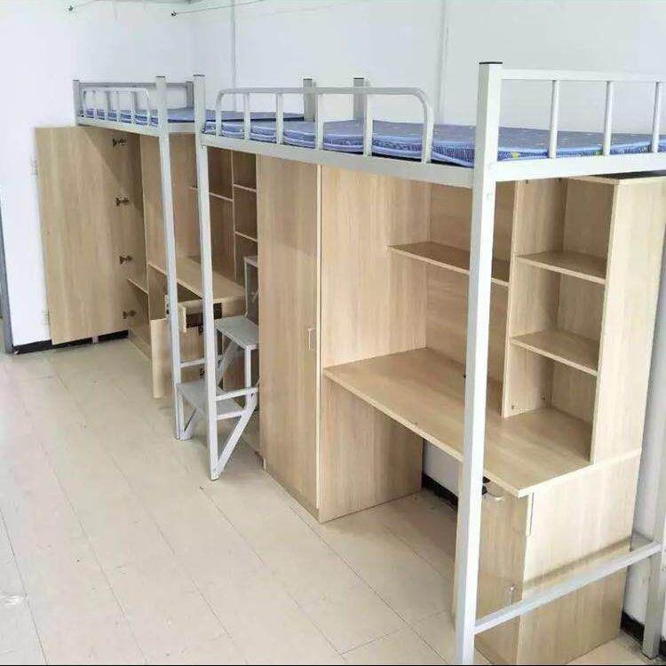多功能上床下桌连体学生公寓床高架组合员工宿舍床