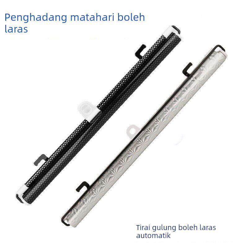 伸缩遮阳帘防晒隔热膜阳台厨房免打孔窗帘玻璃遮挡贴窗户遮光神器