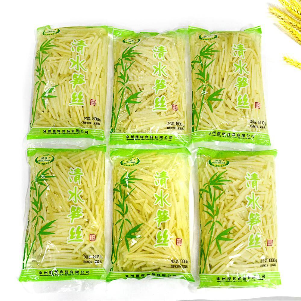 竹笋丝新鲜农家脆笋清水春笋冬笋丝800g*6袋凉拌菜片凉菜笋