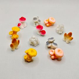 微景观创意仿真小蘑菇，摆件微缩蔬菜食玩，模型diy园艺盆栽桌面饰品